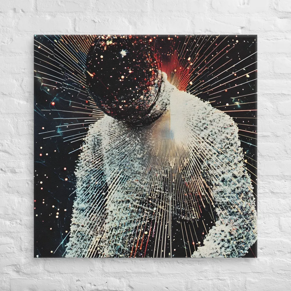 Ethereal Astronaut: A Journey Through the Cosmos | Canvas | 36″×36″