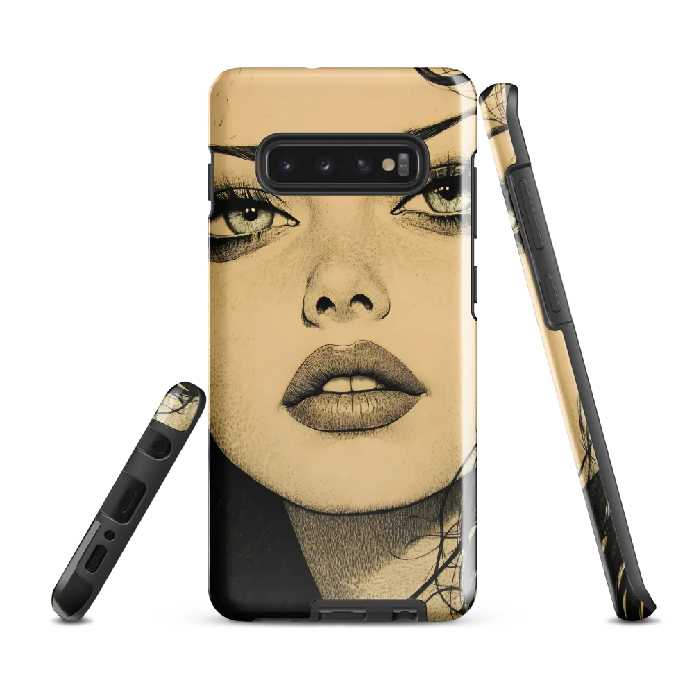 Enigmatic Gaze | Phone Case |  S10 Plus | Tough Case | Glossy