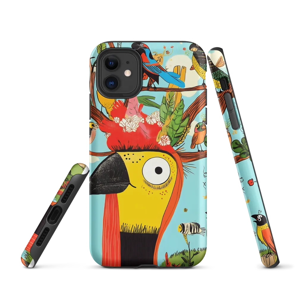Toucan with Floral Crown