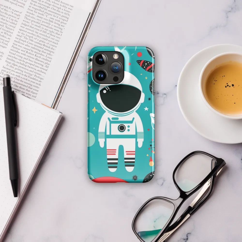 Whimsical Astronaut in Cosmic Wonderland | Phone Case |  15 Pro Max | Snap Case | Glossy