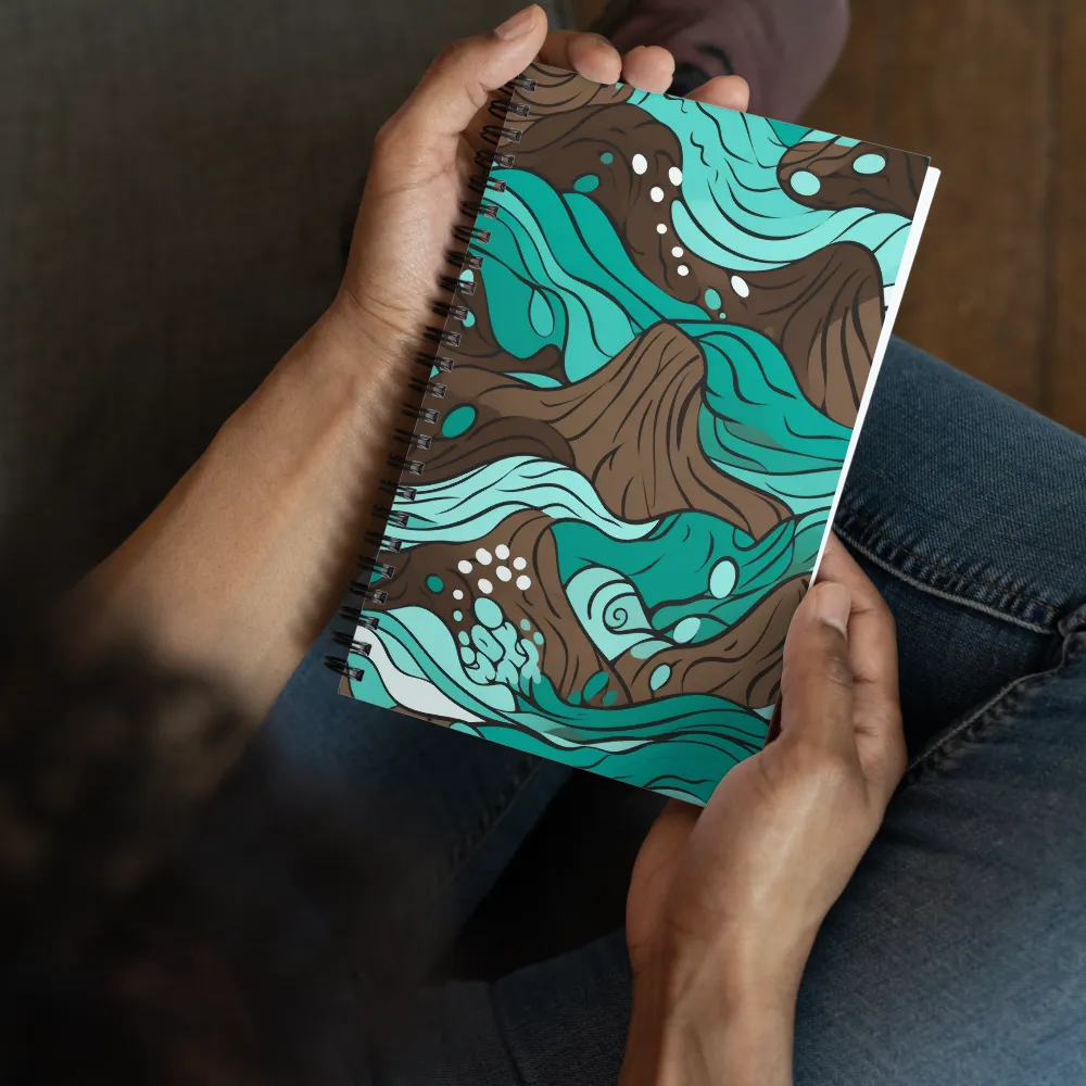 Flowing Horizons | Spiral Notebook