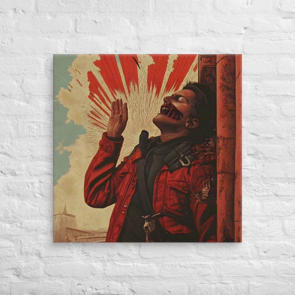 Defiant Echoes of Ruin | Canvas | 30″×30″