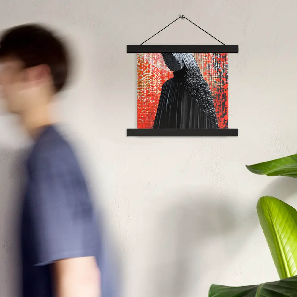 Veil of Modernity | Poster With Black Wood Hanger | 10″×10″