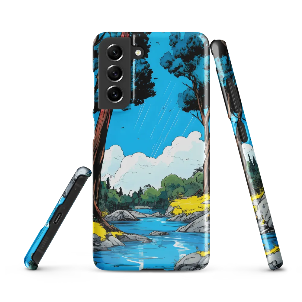 Tranquil River in a Comic Landscape