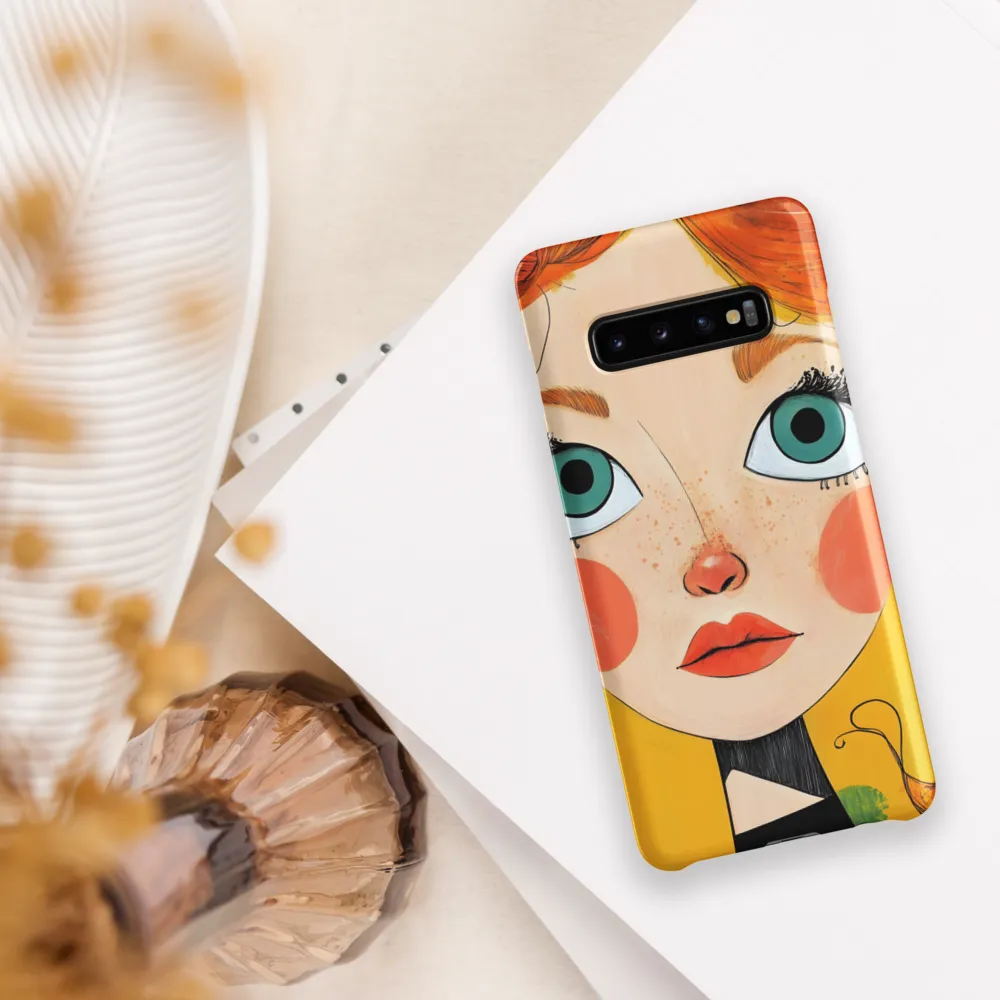 Whimsical Portrait of a Girl | Phone Case |  S10 Plus | Snap Case | Matte