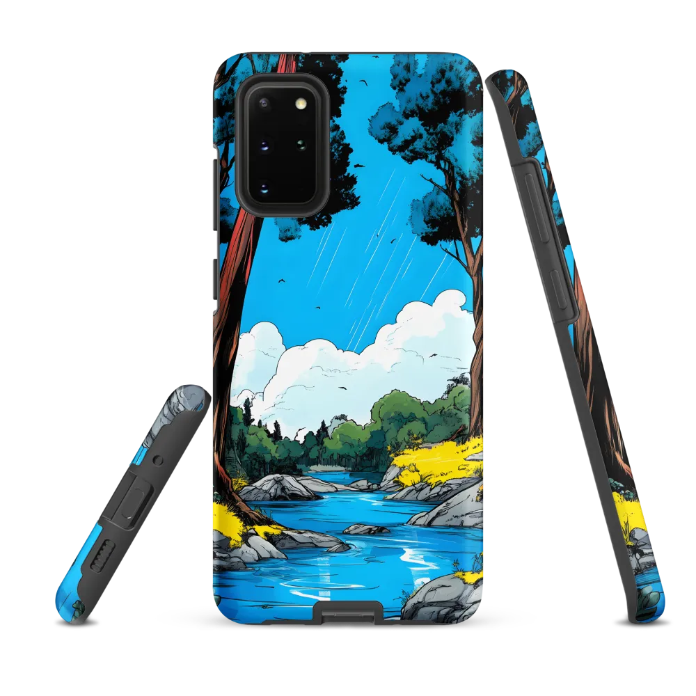 Tranquil River in a Comic Landscape
