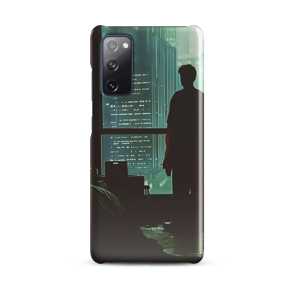 Silent Contemplation in a Futuristic Dystopia