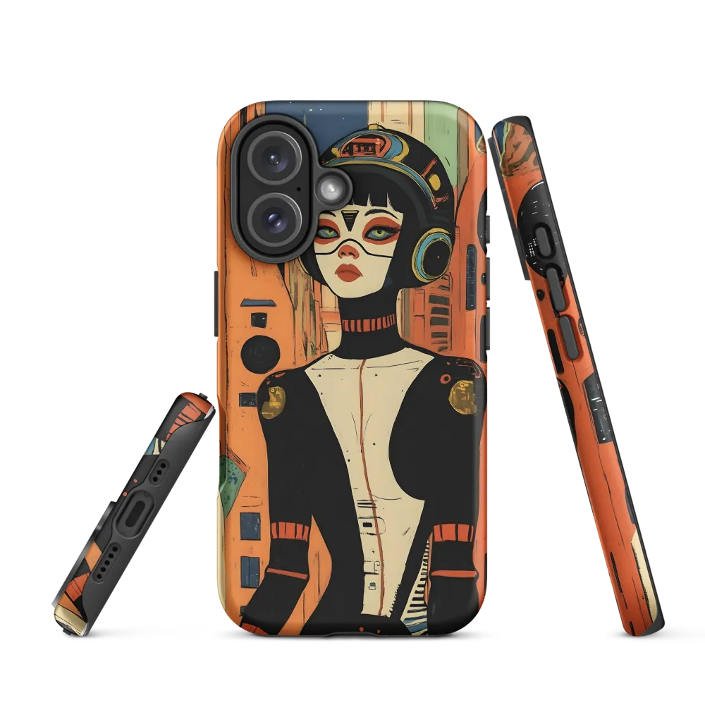 Futuristic Portrait of a Woman | Phone Case |  16 | Tough Case | Matte