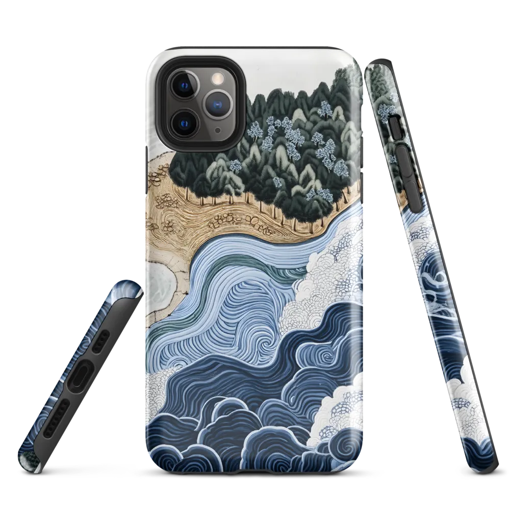 Oceanic Harmony: A Tranquil Landscape | Phone Case |  11 Pro Max | Tough Case | Glossy