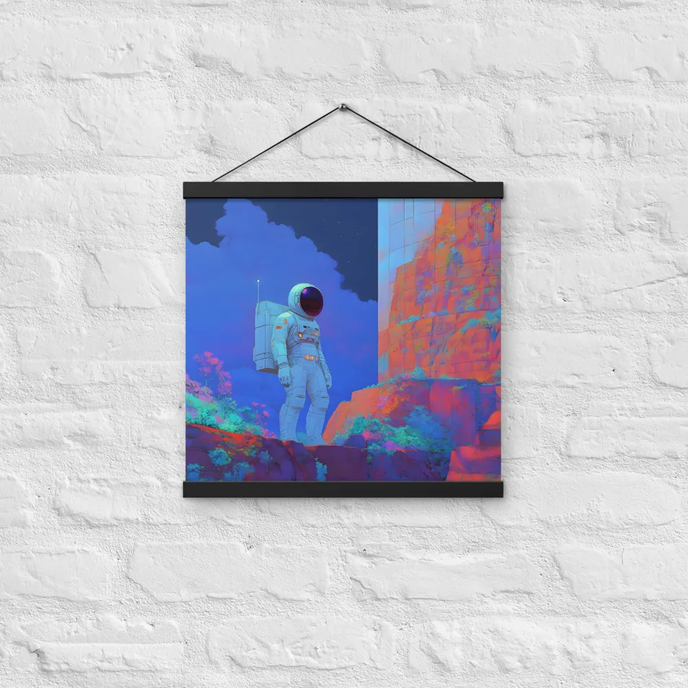 Interstellar Reflections | Poster With Black Wood Hanger | 16″×16″