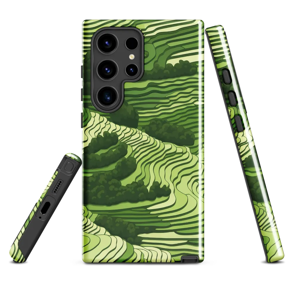 Waves of Green: An Abstract Landscape