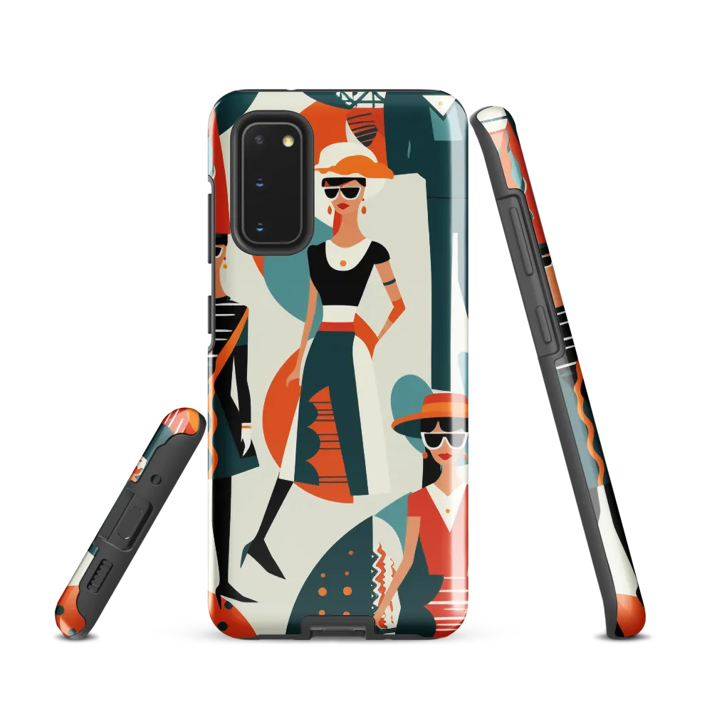Chic Figures in Pop Art | Phone Case |  S20 | Tough Case | Glossy