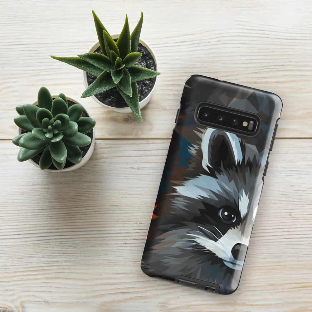 Whispers of Autumn: The Raccoon's Gaze | Phone Case |  S10 | Tough Case | Glossy