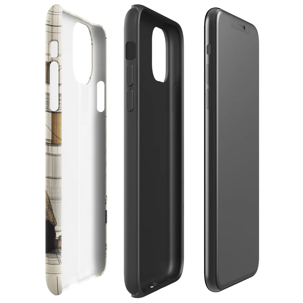 Quiet Reflections in Line | Phone Case |  11 Pro Max | Tough Case | Glossy