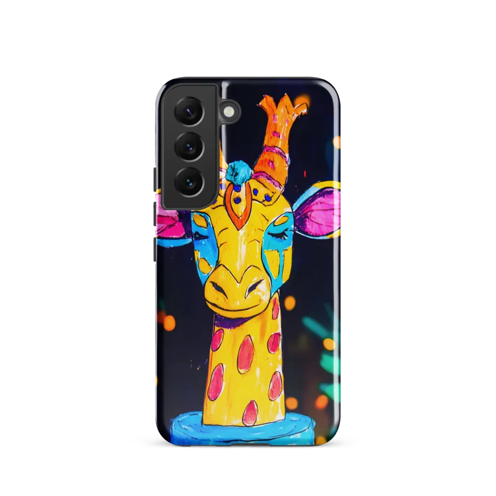 Whimsical Giraffe in Vibrant Colors | Phone Case |  S22 | Tough Case | Glossy