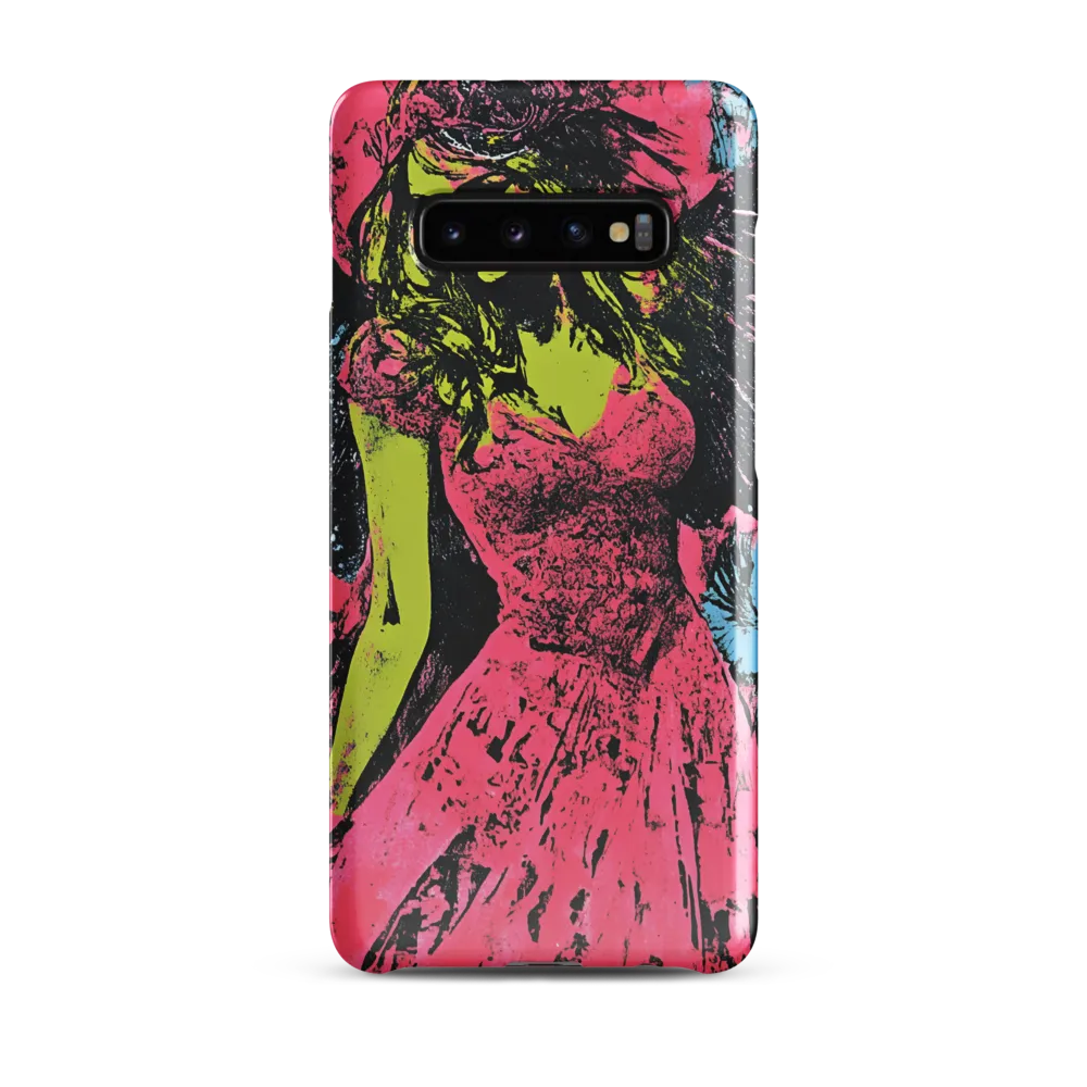 Mystical Angel in Neon Dreams | Phone Case |  S10 Plus | Snap Case | Glossy