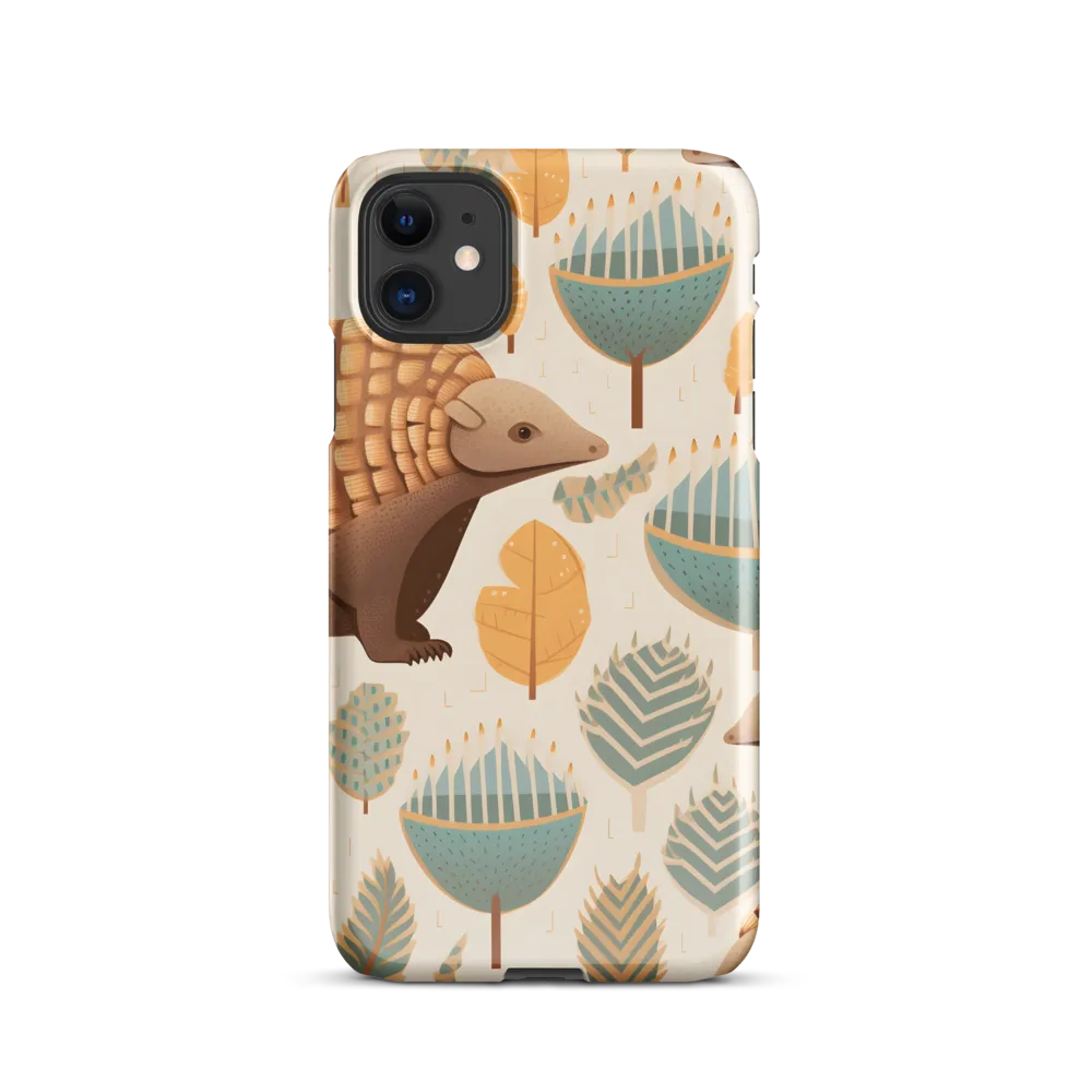 Pangolins in a Whimsical Habitat | Phone Case |  11 | Snap Case | Glossy
