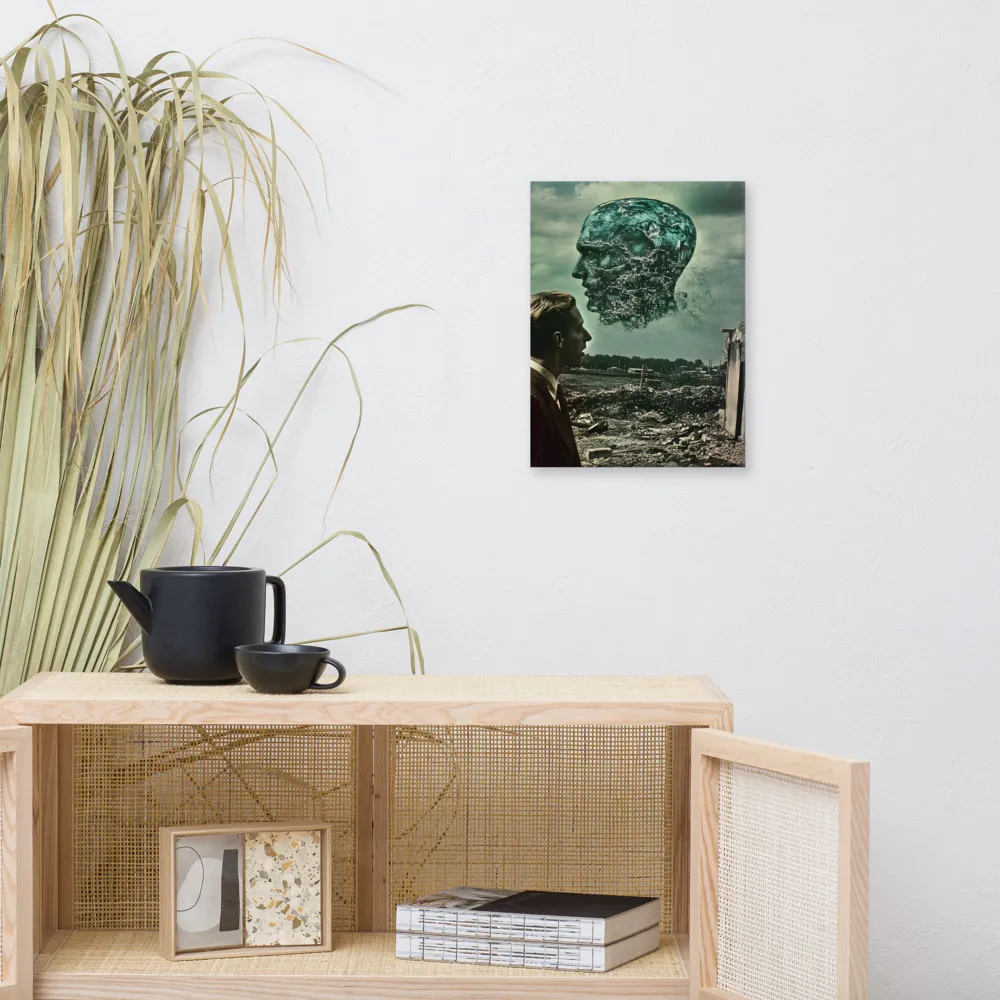 Ethereal Reflections: Identity in a Fragmented World | Canvas | 12″×16″