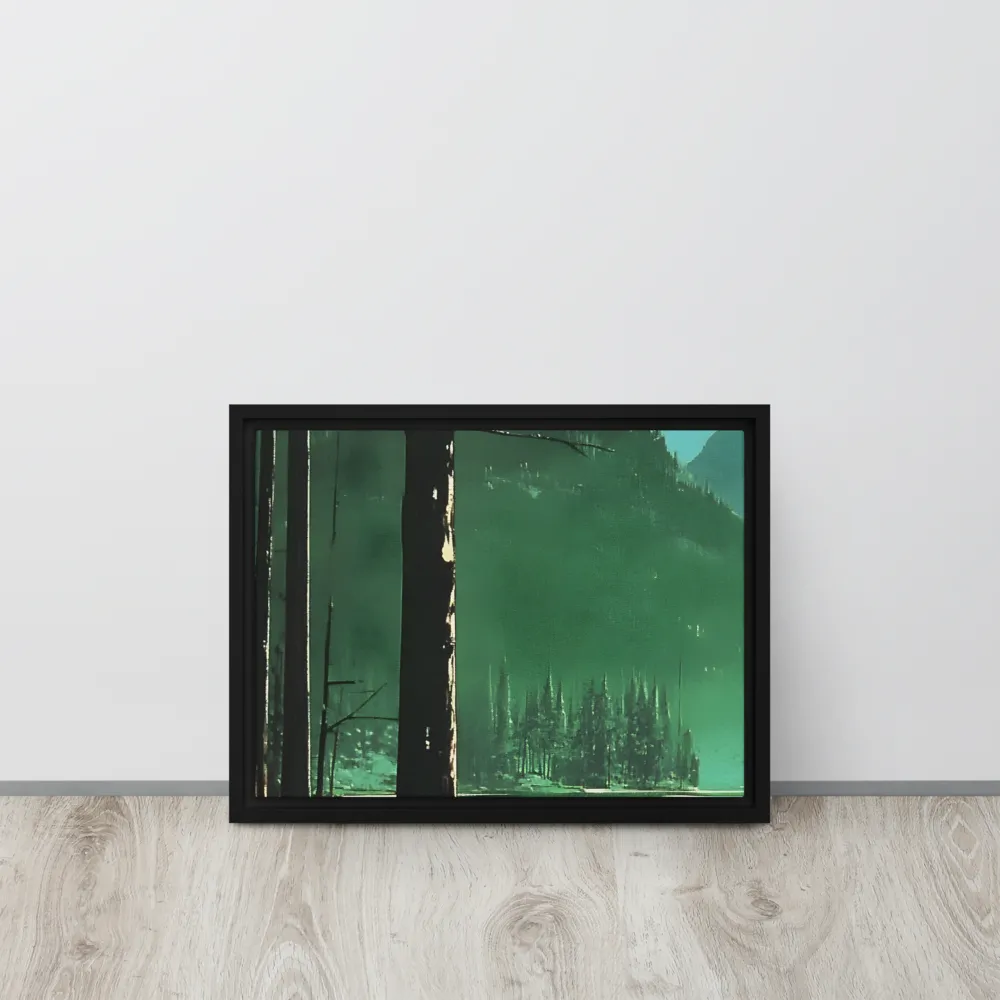 Reflections of Tranquility | Canvas with Black Frame | 12″×16″