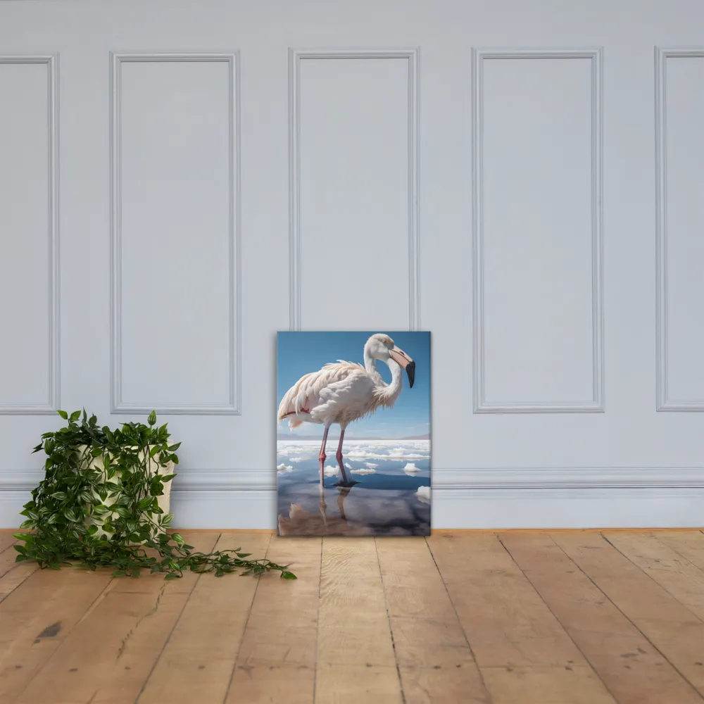 Graceful Solitude of a Flamingo