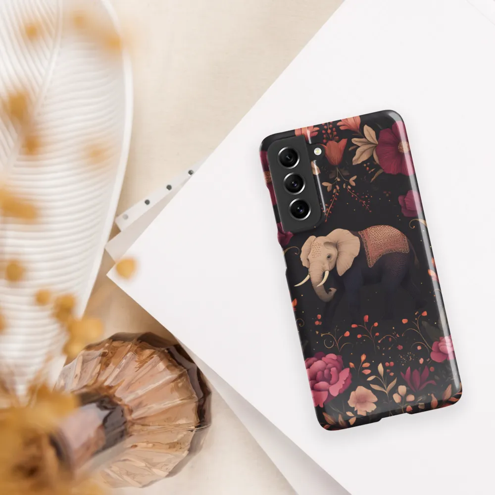 Whispers of the Wild: Elephants and Blooms