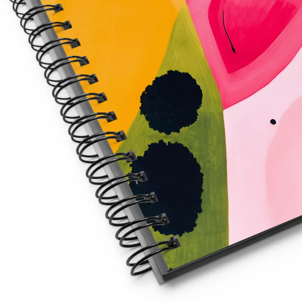 Dynamic Harmony of Color and Form | Spiral Notebook