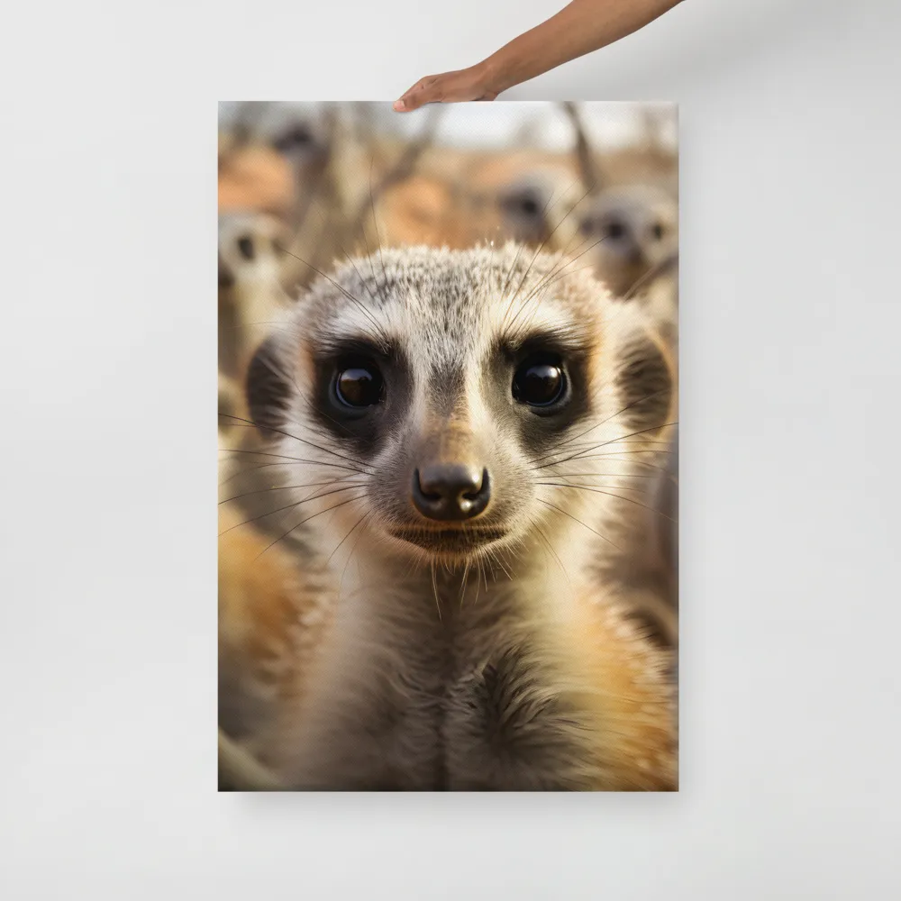 Curious Meerkats in Community | Art Print