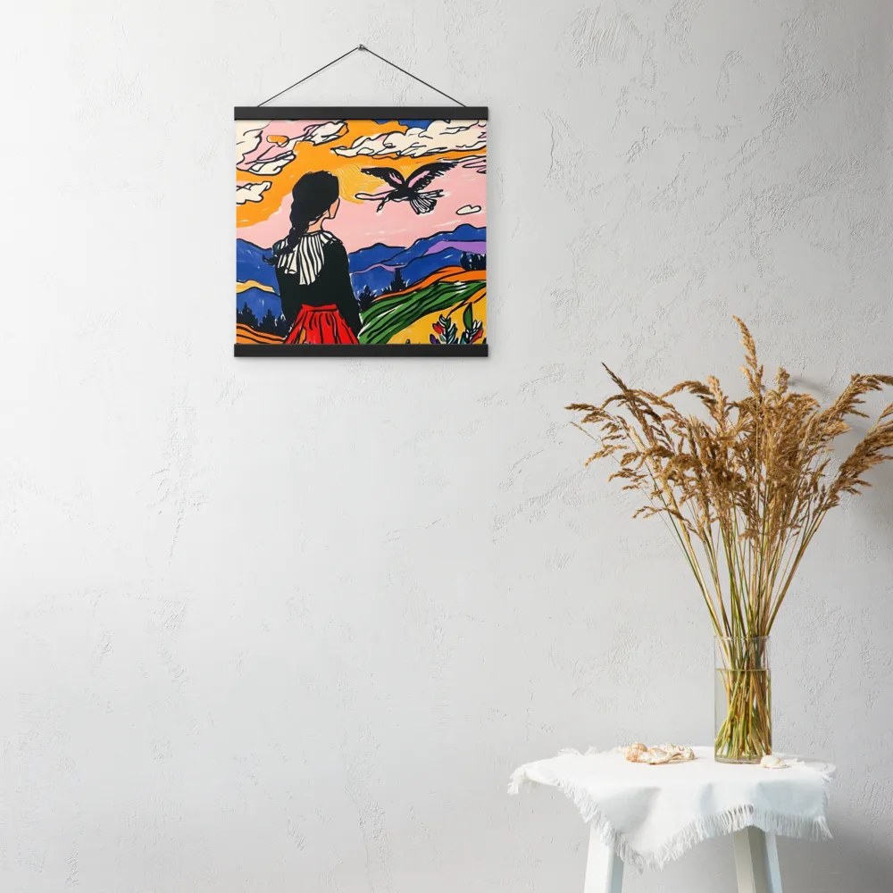 A Journey into Freedom | Poster With Black Wood Hanger | 16″×16″