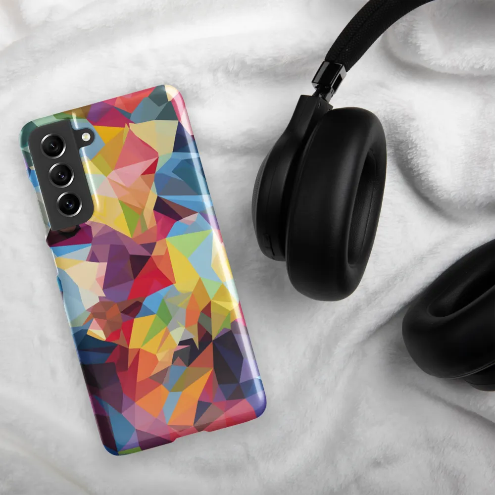 Playful Geometry: The Bear's Face | Phone Case |  S21 FE | Snap Case | Glossy