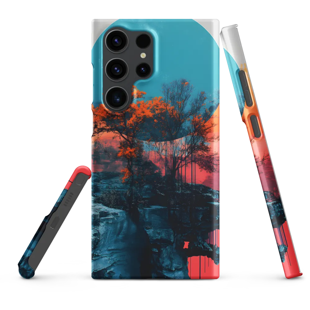 Ethereal Landscapes: A Dance of Color and Form | Phone Case |  S23 Ultra | Snap Case | Matte