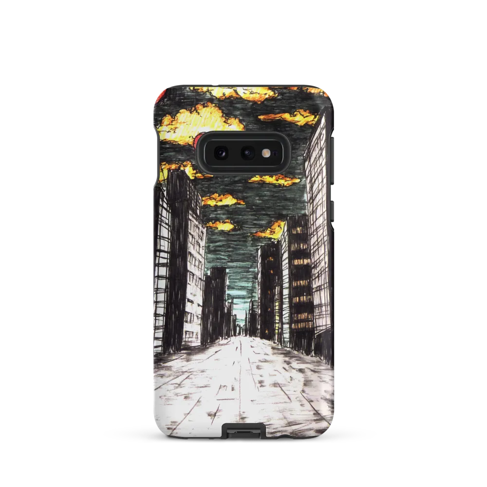 Eclipsed Cityscape