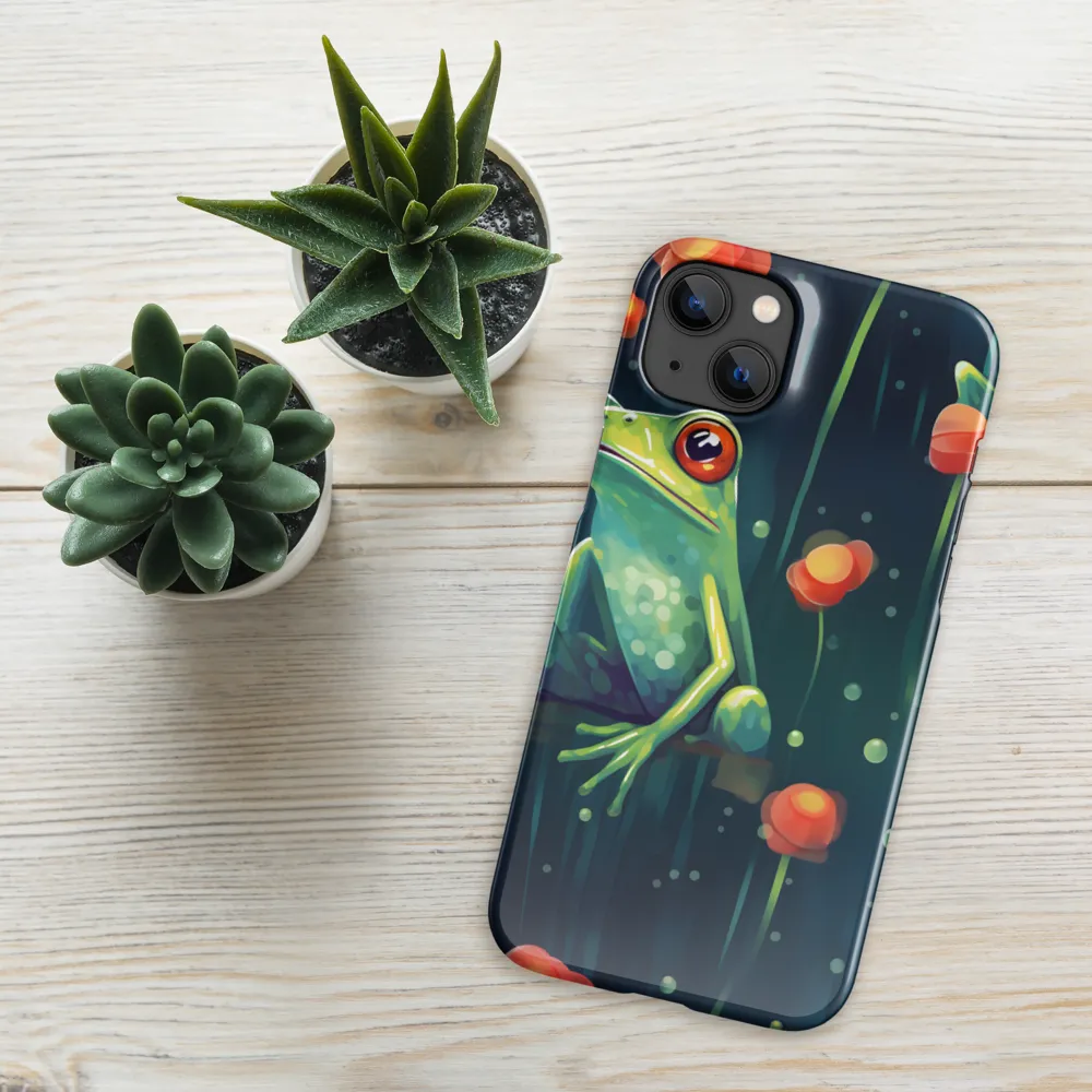 Playful Frogs in a Lush Pond