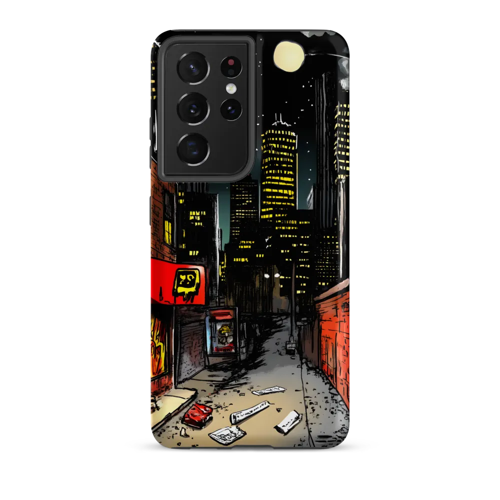 Nocturnal Cityscape: The Hidden Alley | Phone Case |  S21 Ultra | Tough Case | Matte