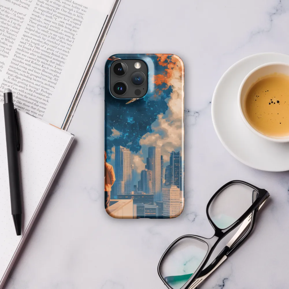 Cosmic Curiosity: A Glimpse into the Future | Phone Case |  16 Pro Max | Snap Case | Glossy