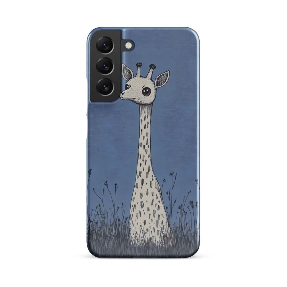 Whimsical Giraffe in Blue