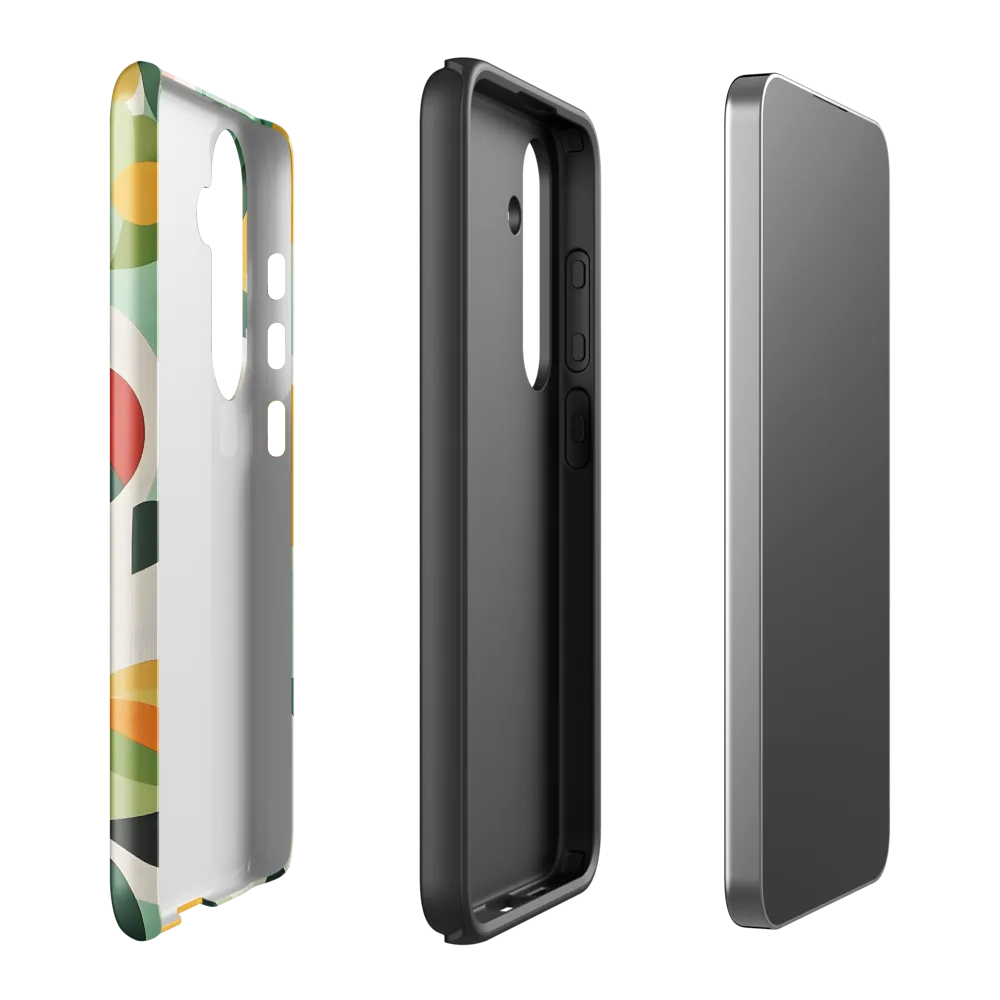 Harmony in Shapes: A Playful Abstract Design | Phone Case |  S24 Plus | Tough Case | Glossy