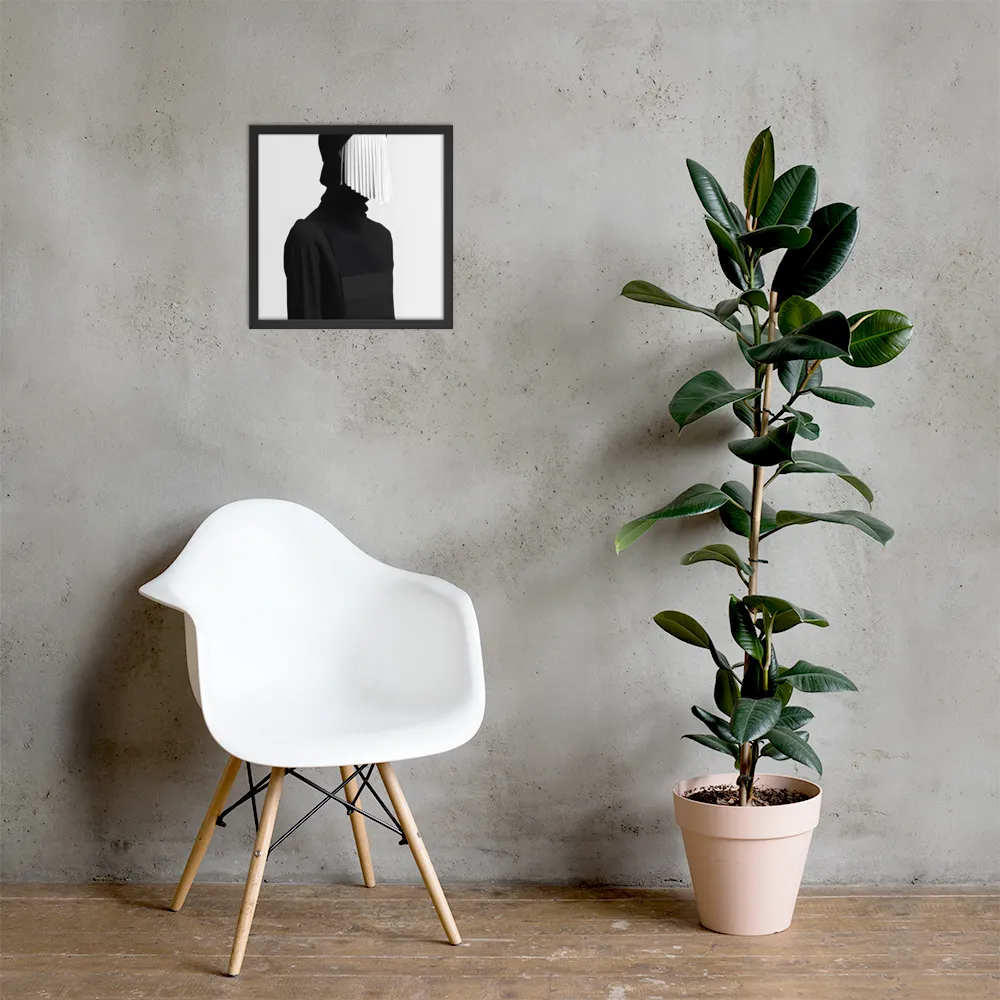 Veil of Mystery | Poster with Black Frame | 16″×16″