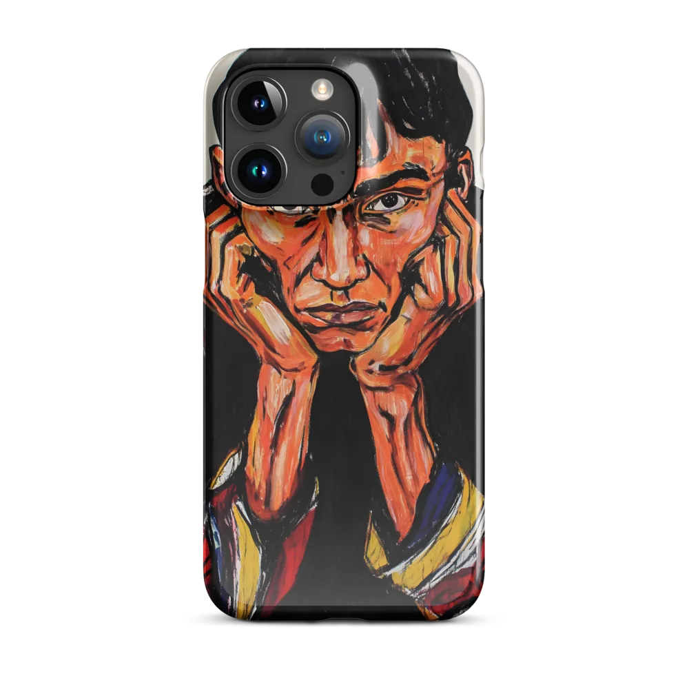 Contemplative Intensity: An Expressionist Portrait