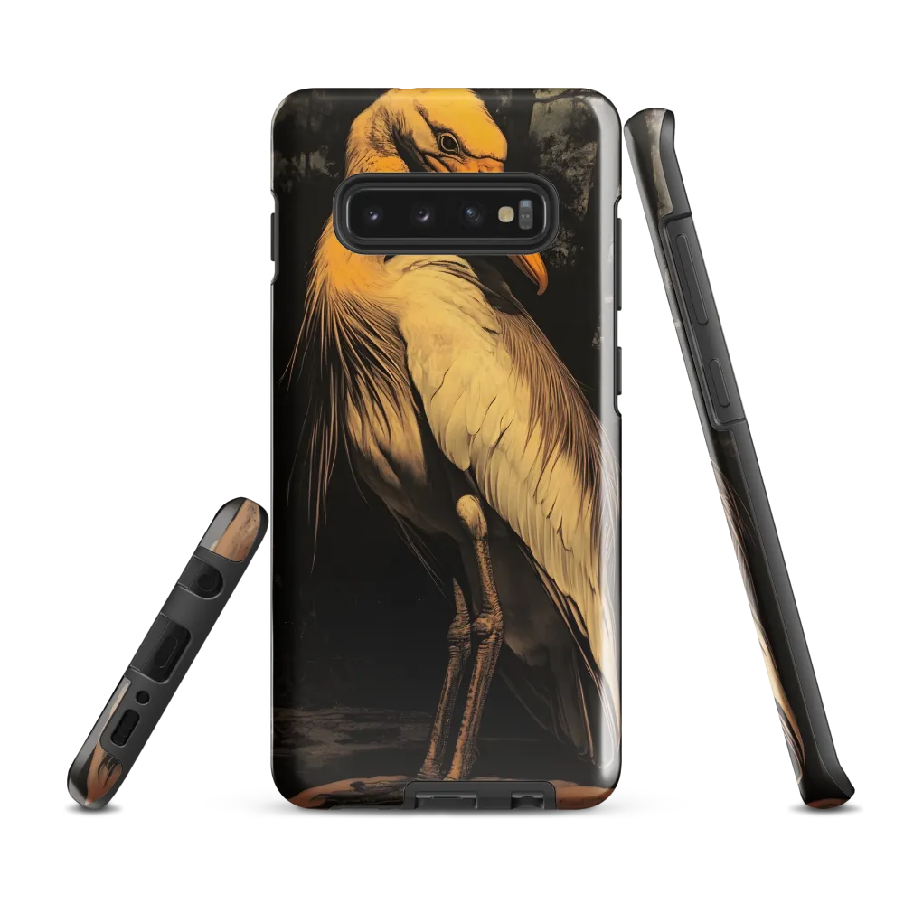 Majestic Egret in Twilight | Phone Case |  S10 Plus | Tough Case | Glossy