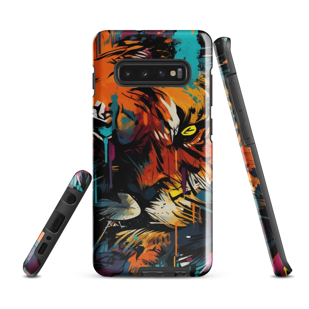 Fierce Majesty: The Lion's Roar | Phone Case |  S10 Plus | Tough Case | Glossy