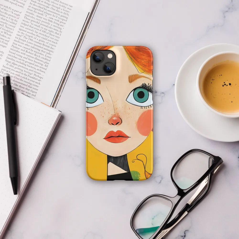 Whimsical Portrait of a Girl | Phone Case |  14 Plus | Snap Case | Matte