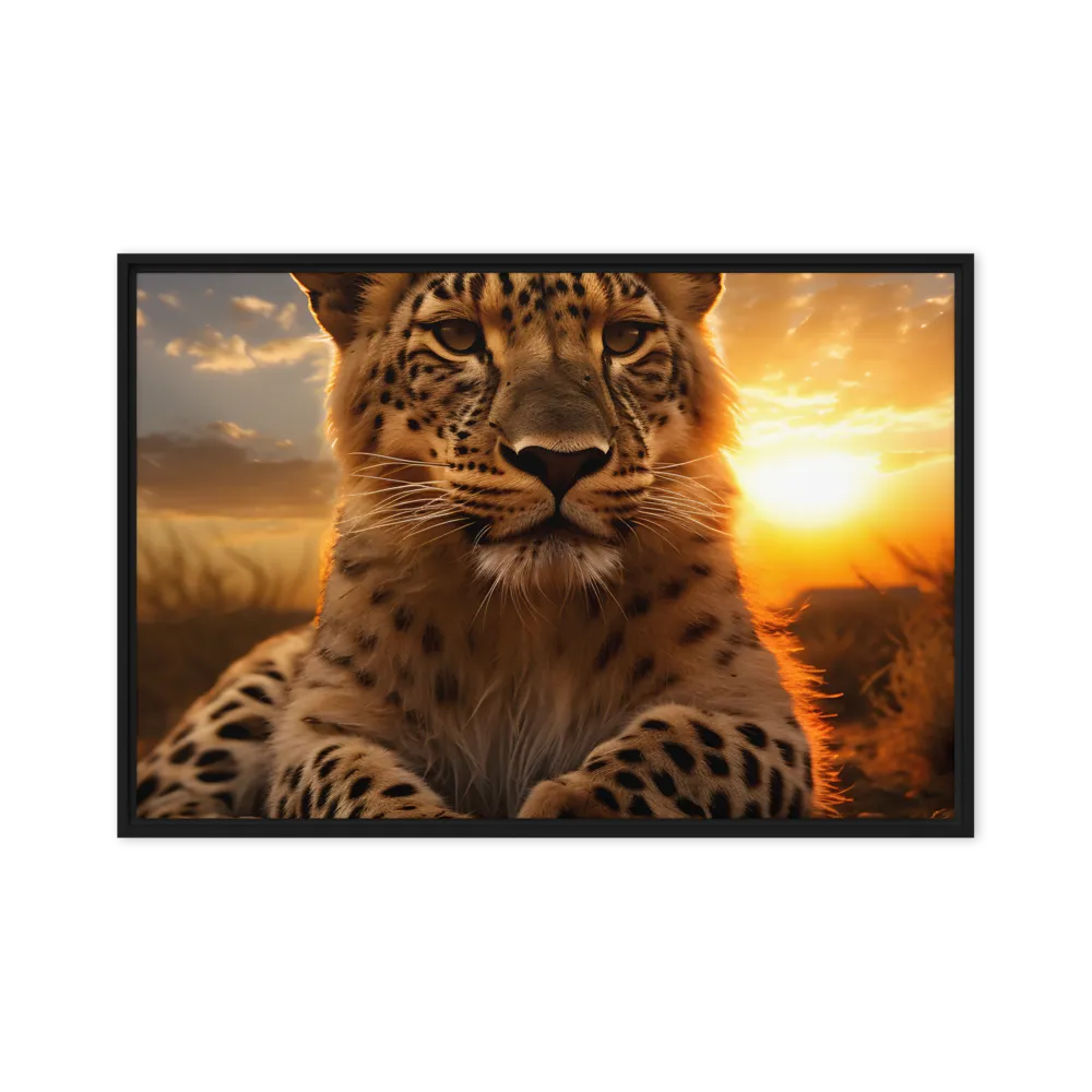 Regal Presence: The Leopard at Sunset