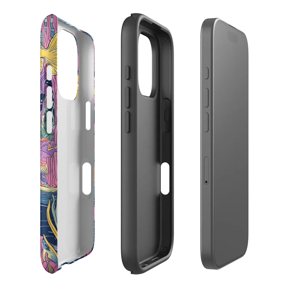 Underwater Dreamscape: A Playful Encounter | Phone Case |  16 Pro | Tough Case | Matte