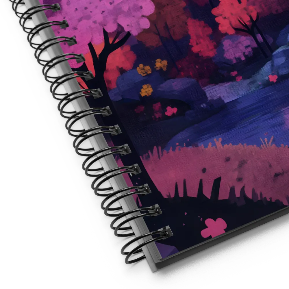 Whispers of Spring: A Serene Landscape | Spiral Notebook