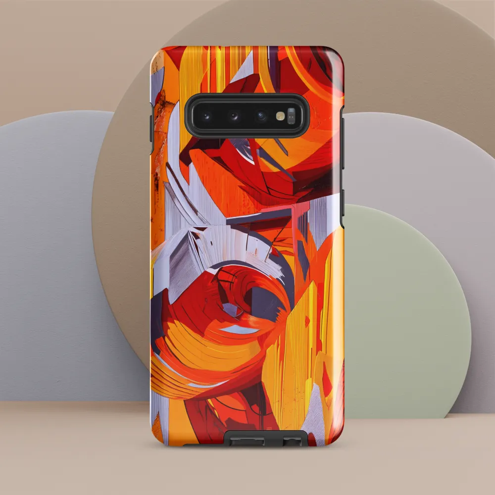 Dynamic Geometric Harmony | Phone Case |  S10 Plus | Tough Case | Glossy