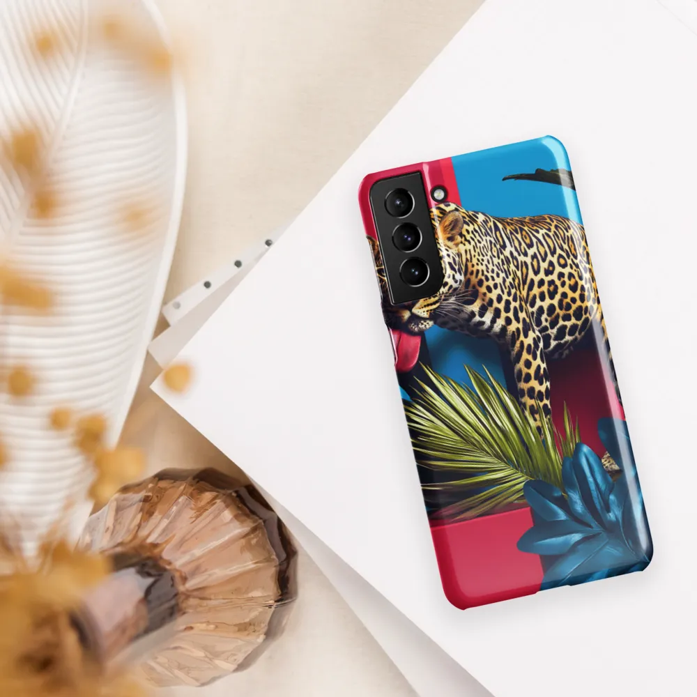 Playful Leopard in Vibrant Paradise