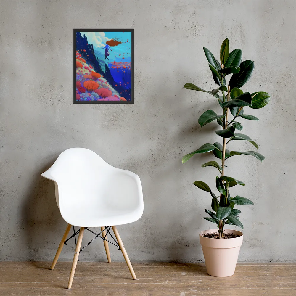 Whispers of Freedom | Poster with Black Frame | 16″×20″