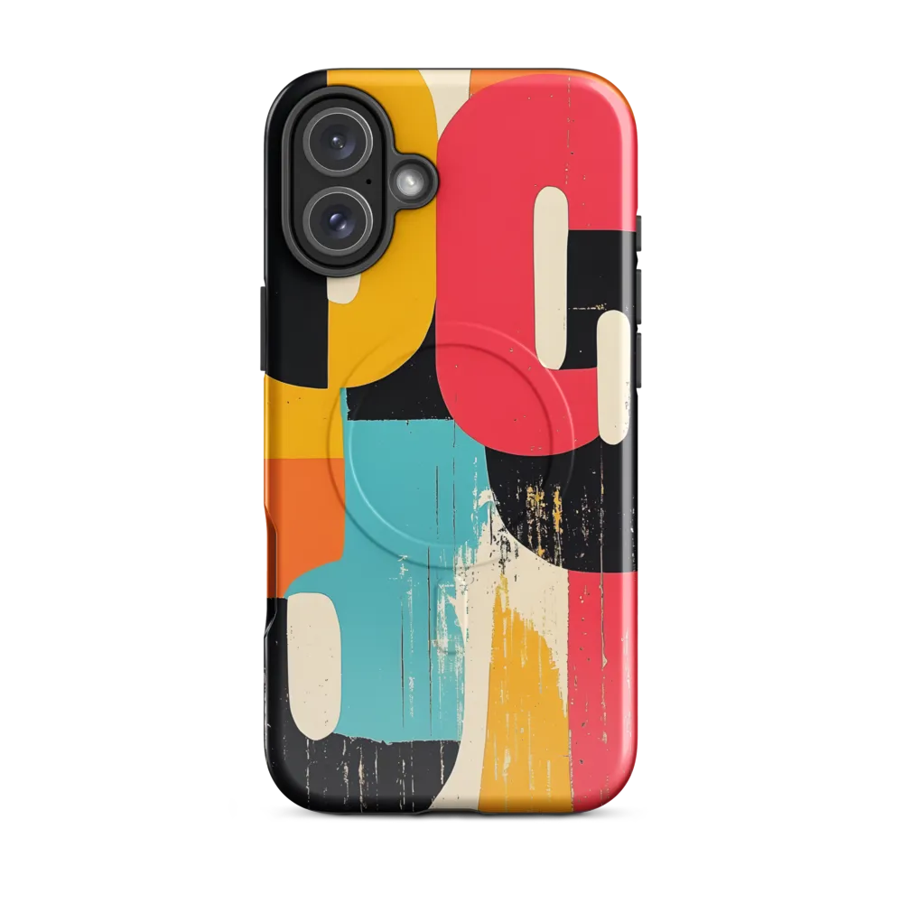Colorful Curves: Numbers in Harmony | Phone Case |  16 Plus | MagSafe® Tough Case | Glossy