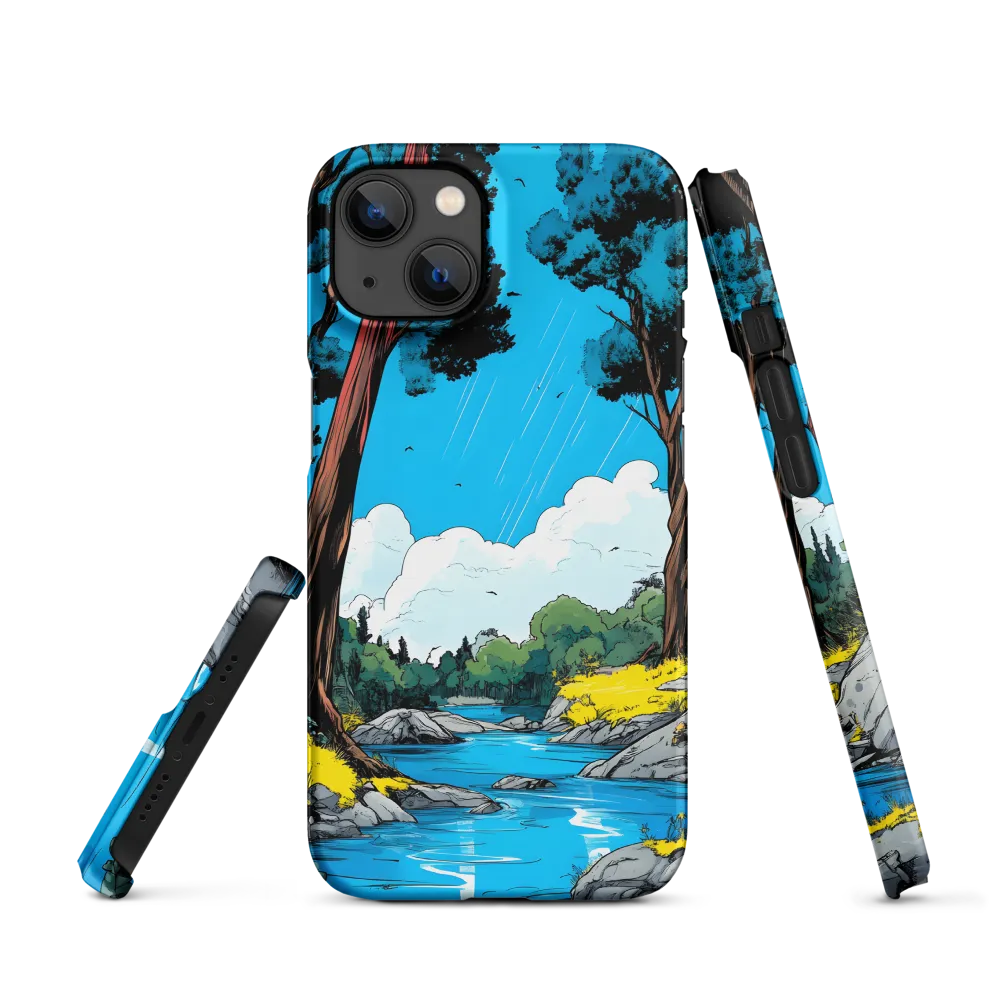 Tranquil River in a Comic Landscape