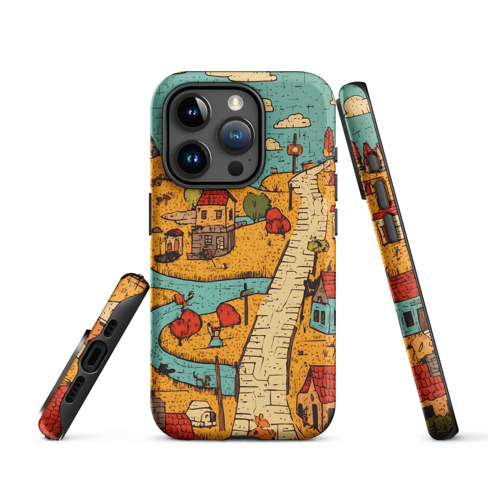 Whimsical Village Landscape